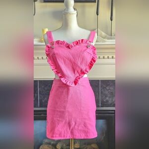 NWT Pretty Obvious Pinafore Dress Sugar Thrillz SOLD OUT SZ SM